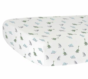 Sheets |   Hello Spud Dinosaurs Fitted Crib Sheet Sheets Multi