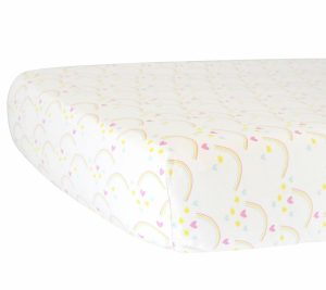 Sheets |   Hello Spud Rainbows Multi Fitted Crib Sheet Sheets Multi