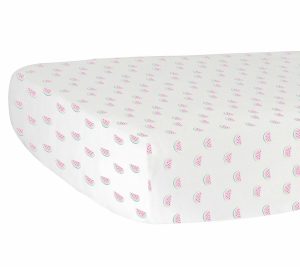 Sheets |   Hello Spud Watermelon Fitted Crib Sheet Sheets Pink