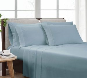 Sheets |   Heritage Solid Sheet Set King Sheet Set Sheets Blue