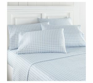 Sheets |   Home Queen Seersucker Sheet Set Sheets BlueDawnGingham