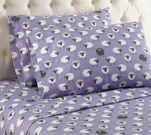 Sheets |   Micro Flannel Printed King Sheet Set Sheets Awning Stripe