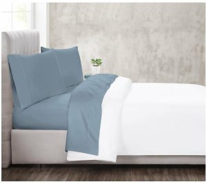 Sheets |   Ny 300Tc Cotton Sateen Cal. King Sheet Set Sheets Blue