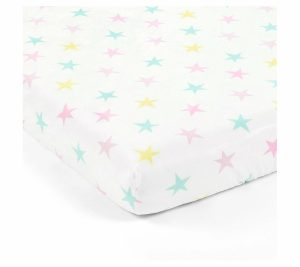 Sheets |   Rainbow Allover Stars Fitted Crib Sheet Sheets Sheets