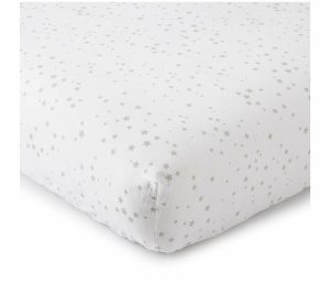 Sheets |   Skylar White Star Fitted Crib Sheet Sheets Multi