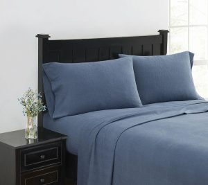 Sheets |   Solid Flannel 3 Piece Full Sheet Set Sheets Blue