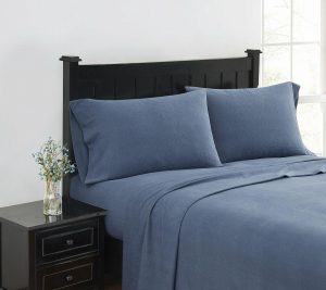 Sheets |   Solid Flannel 4 Piece Queen Sheet Se T Sheets Blue