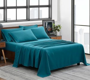 Sheets |   Solid Full 6-Piece Sheet Set Sheets Blue