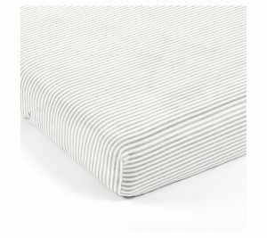 Sheets |   Stripe Soft & Plush Fitted Crib Sheet Sheets Gray