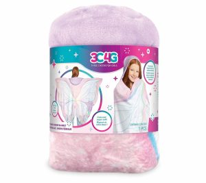 Throws & Blankets |   3C4G Hood & Hands Fairy Garden Wings Blanket Throws & Blankets Pink