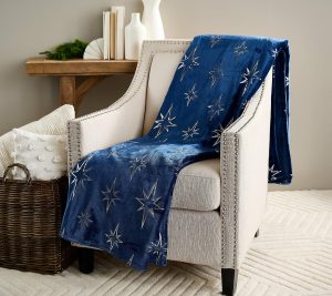 Throws & Blankets |   Berkshire Foiled Velvetsoft Holiday Icon 60X80 Throw Throws & Blankets Angel