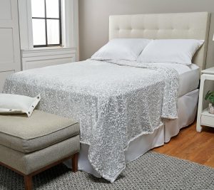 Throws & Blankets |   Berkshire Velvet Soft Scroll Damask Plush Blanket – Queen Throws & Blankets Blush