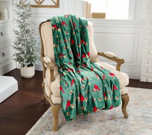 Throws & Blankets |   Berkshire Velvetsoft Vintage Christmas 60X70 Throw Throws & Blankets Gingerbread