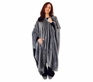 Throws & Blankets |   Blanket-Poncho Wearable Blanket Throw Throws & Blankets Beige