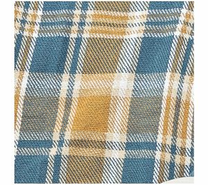 Throws & Blankets |   Blue Gold Plaid Throw By Valerie Throws & Blankets Blue