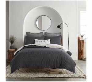 Throws & Blankets |   Caden Cotton Gauze Coverlet King/Cal King Throws & Blankets Dark Grey