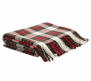 Throws & Blankets |   Cardinal Plaid Woven Throw Snuggly Blanket Throws & Blankets Throws & Blankets