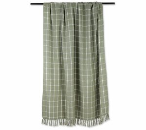 Throws & Blankets |   Checked Plaid Throw Throws & Blankets Artichoke