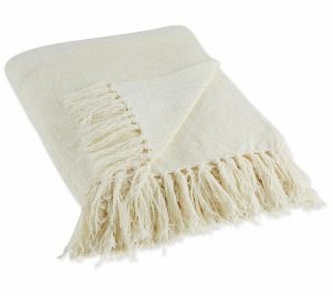 Throws & Blankets |   Chenille Throw Throws & Blankets Soft Cream