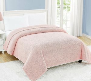 Throws & Blankets |   Cloud Sherpa Throw Throws & Blankets Blush