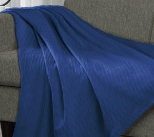 Throws & Blankets |   Cotton All-Season Plush King Blanket Throws & Blankets Aqua