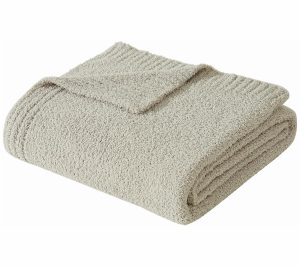 Throws & Blankets |   Cozy Knit 50X70 Throw Throws & Blankets Beige