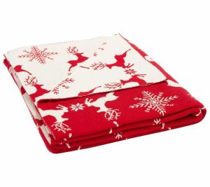 Throws & Blankets |   Dancer Reindeer Throw Throws & Blankets Red