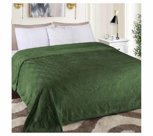 Throws & Blankets |   Diamond Flannel Fleece Ultra-Soft Blanet- King Throws & Blankets Black