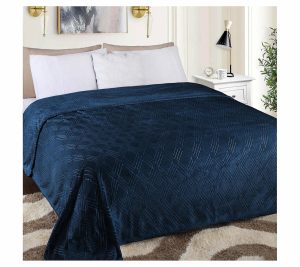 Throws & Blankets |   Diamond Flannel Fleece Ultra-Soft Blanket – Twin Throws & Blankets Black