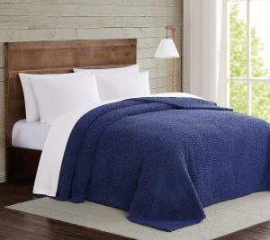 Throws & Blankets |   Marshmallow Sherpa Twin Xl Blanket Throws & Blankets Navy