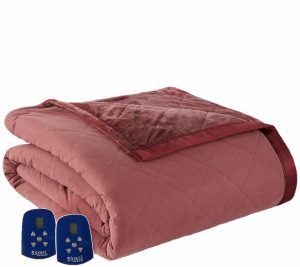 Throws & Blankets |   Micro Flannel Ultra Velvet Queen Electr C Blanket Throws & Blankets Camel