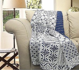 Throws & Blankets |   Monique Blue Throw Blanket By Throws & Blankets Throws & Blankets