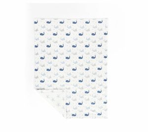 Throws & Blankets |   Narwhal Starfish Reversible Oversized Blanket B Y Throws & Blankets Blue