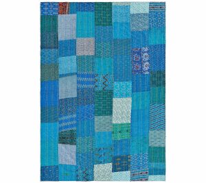 Throws & Blankets |   Ox Bay Hand Block Blue Kantha Throw Blanket Throws & Blankets Throws & Blankets