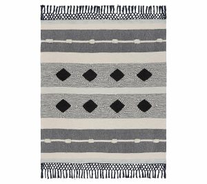 Throws & Blankets |   Ox Bay Trading Multicolored Modern Geometric Th Row Blanket Throws & Blankets Multi