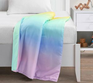 Throws & Blankets |   Qaanitha Rainbow Ombre Rainbow 2-Pc 40X60, 7 Lbs Throws & Blankets Rainbow