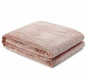 Throws & Blankets |   Shaka 20 Lb Weighted Queen Blanket Polyester Throws & Blankets Blush