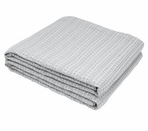 Throws & Blankets |   Waffle Gray Queen Blanket By Valerie Throws & Blankets Grey