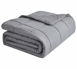 Throws & Blankets |   Washable Cotton Weighted Blanket86X92 25Lb Throws & Blankets Grey