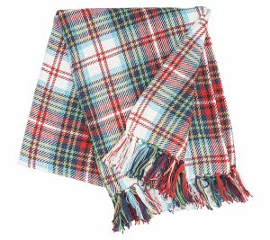 Throws & Blankets |   Morris Plaid 50" X 60" Woven Throw By Valerie Throws & Blankets Red