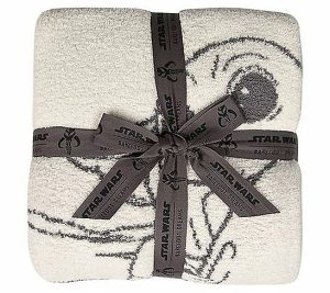 Throws & Blankets |   Cozychic The Mandalorian Throw4" X 72" Throws & Blankets Cream Graphite