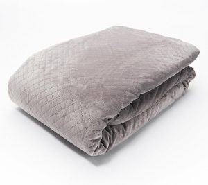 Throws & Blankets |   48" X 74" 15-Lb Weighted Blanket With Removable Cover Throws & Blankets Charcoal