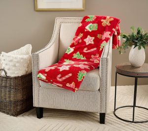 Throws & Blankets |   Oversized 60" X 80" Holiday Printed Throw Throws & Blankets Fairisle