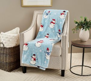 Throws & Blankets |   Oversized 60" X 80" Holiday Printed Throw Throws & Blankets Angels