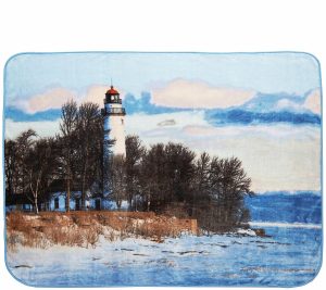 Throws & Blankets |   Hi Pile 60" X 80" Lighthouse Luxury Throw Throws & Blankets Throws & Blankets