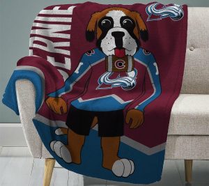 Throws & Blankets |   Nhl Colorado Avalanche Bernie 60" X 80" Throw Blanket Throws & Blankets Avalanche