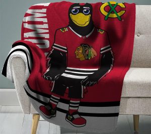 Throws & Blankets |   Nhl Chicago Blackhawks Tommyhawk 60" X 80" Throw Blanket Throws & Blankets Blackhawks