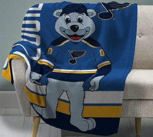 Throws & Blankets |   Nhl St. Louis Blues Louie 60" X 80" Throw Blanket Throws & Blankets Blues