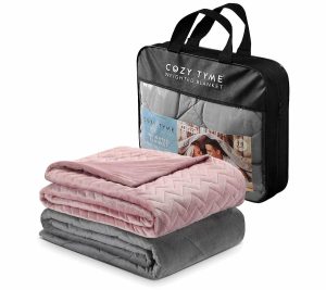 Throws & Blankets |   Enia 48"X72" 8 Lb. Weighted Blanket Throws & Blankets Blush