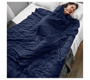 Throws & Blankets |   Quilted Throw Blanket, 48"X72",15Lbs Throws & Blankets Black